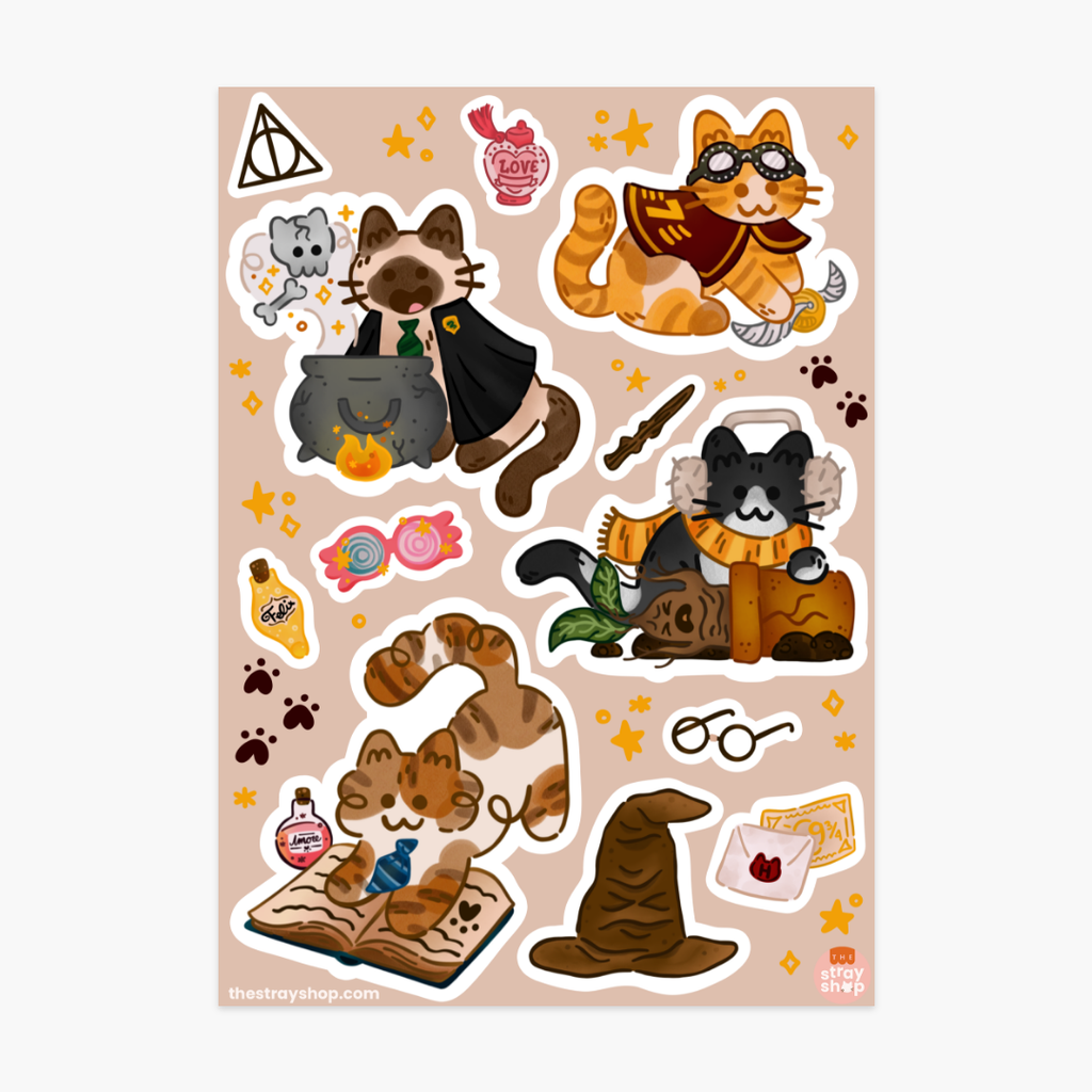 Witchcraft and Wizardry Vinyl Sticker Sheet