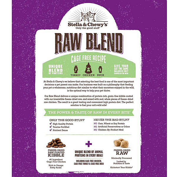 Stella & Chewy's Raw Blend Kibble Cage-Free Recipe