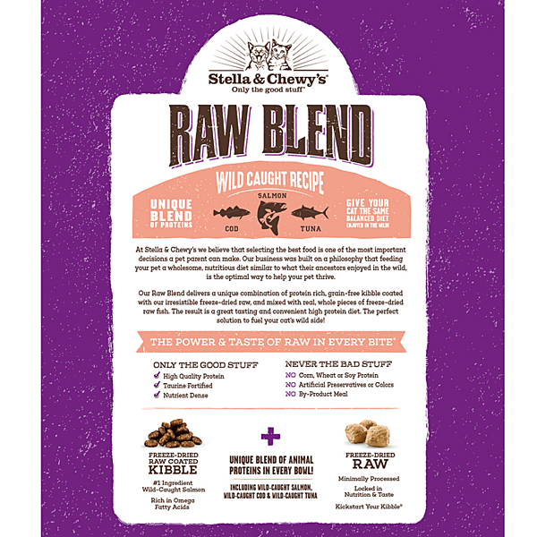 Stella & Chewy's Raw Blend Kibble Wild-Caught Recipe