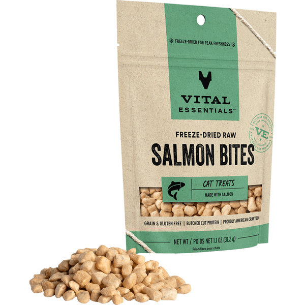 Vital Essentials Freeze-Dried Raw Salmon Bites