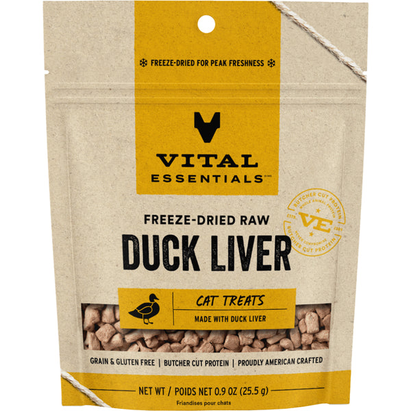 Vital Essentials Freeze-Dried Raw Duck Liver