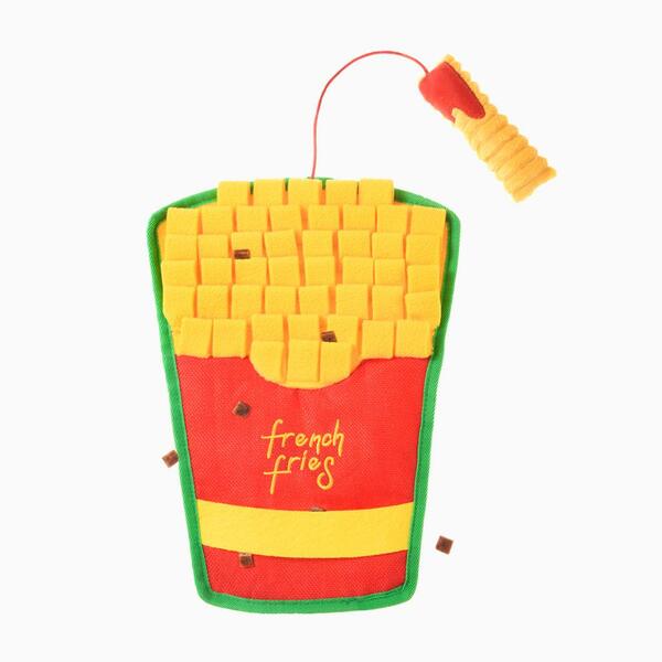 HugSmart Sniff 'n' Seek French Fries Snuffle Whisker Mat Slow Feeder