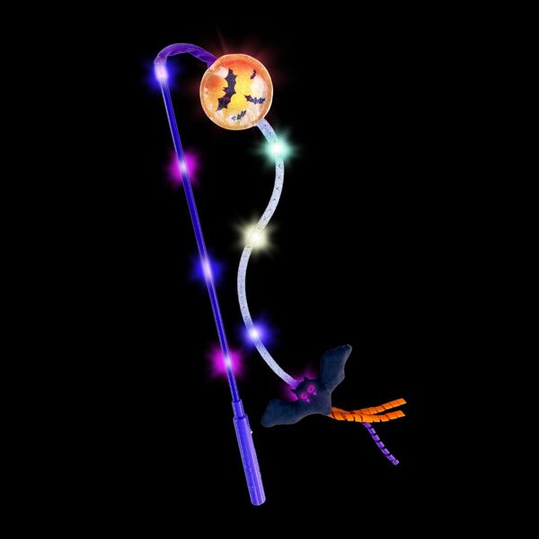 Teaser Light-Up Bat Cat Wand Toy