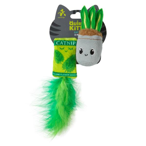 House Plant Catnip Toys 2pk