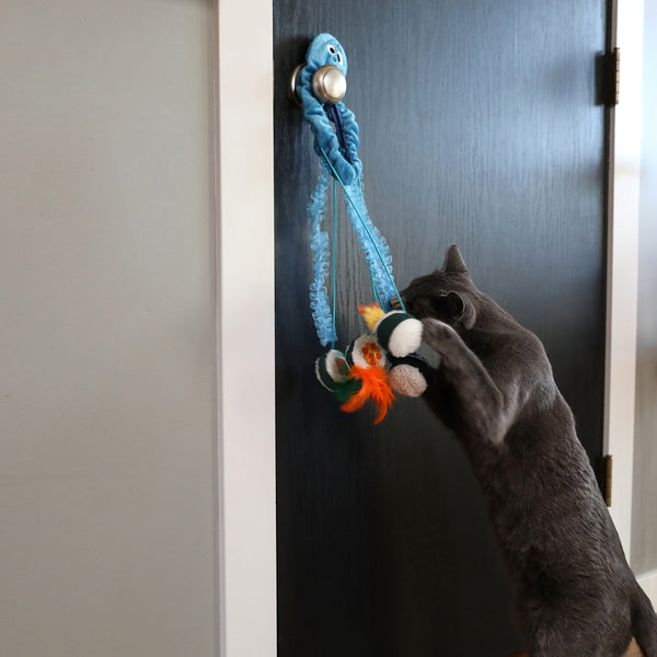 Jellyfish Sushi Door Knob Hanging Catnip Toy