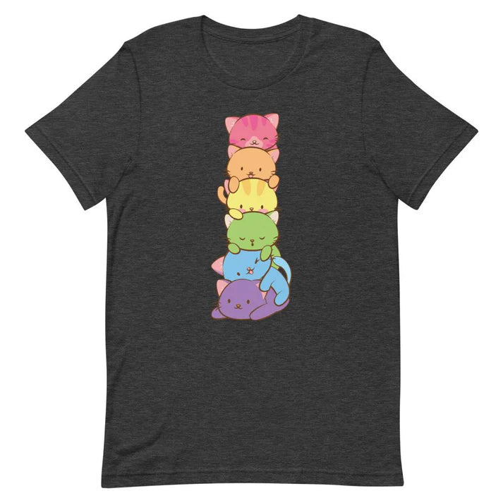 Rainbow Cat Pile t-shirt