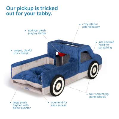 Prevue Pet Kitty-150 Blue Truck Cat Bed