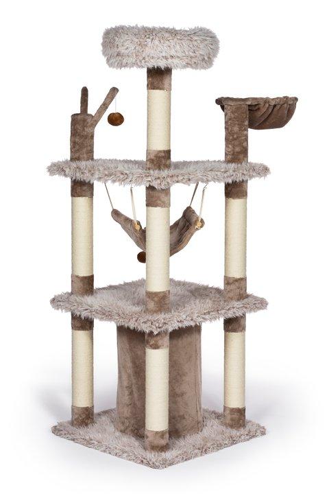 Kitty Power Paws Siberian Mountain Cat Tree Tower Perch with Condo