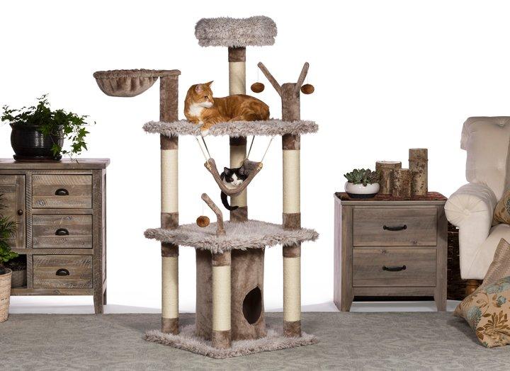 Kitty Power Paws Siberian Mountain Cat Tree Tower Perch with Condo