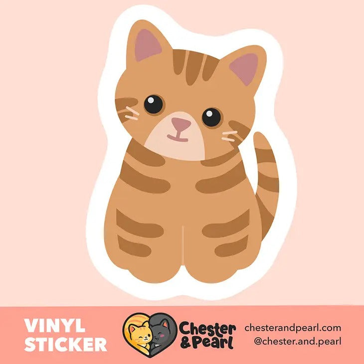 Orange Tabby Cat sticker