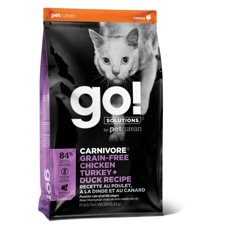 GO! Carnivore grain-free chicken, turkey, and duck