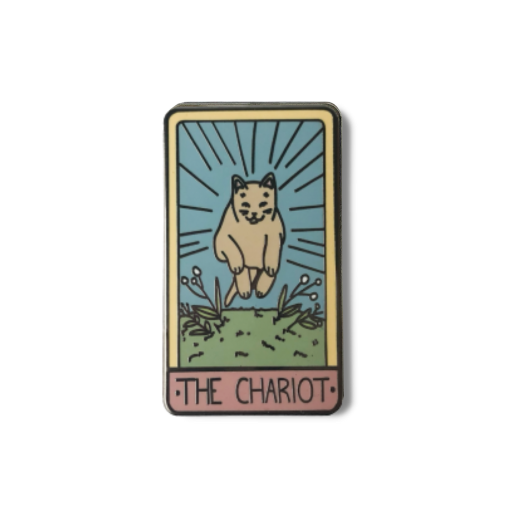 The Chariot Tarot enamel pin