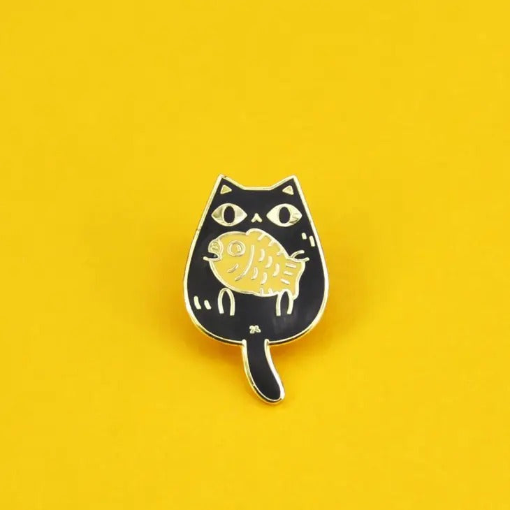 Taiyaki Cat enamel pin