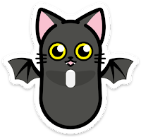 Batty Kitty sticker