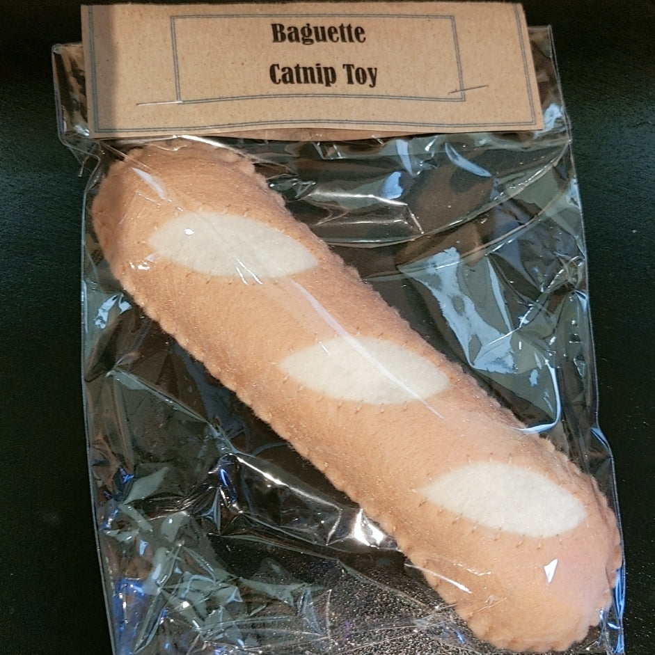 Baguette catnip toy