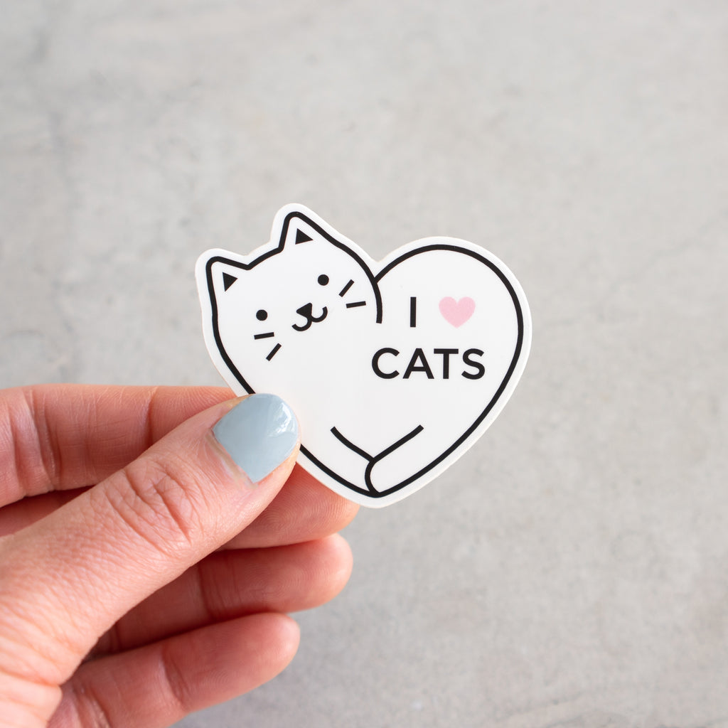I Love Cats sticker