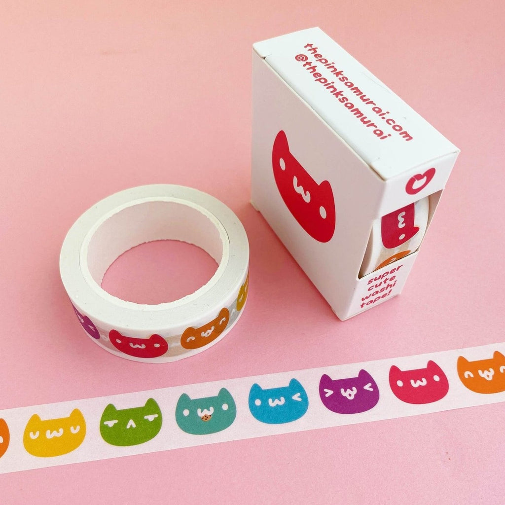 Rainbow Kittens washi tape