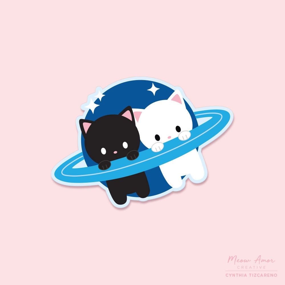 Saturn Cats sticker