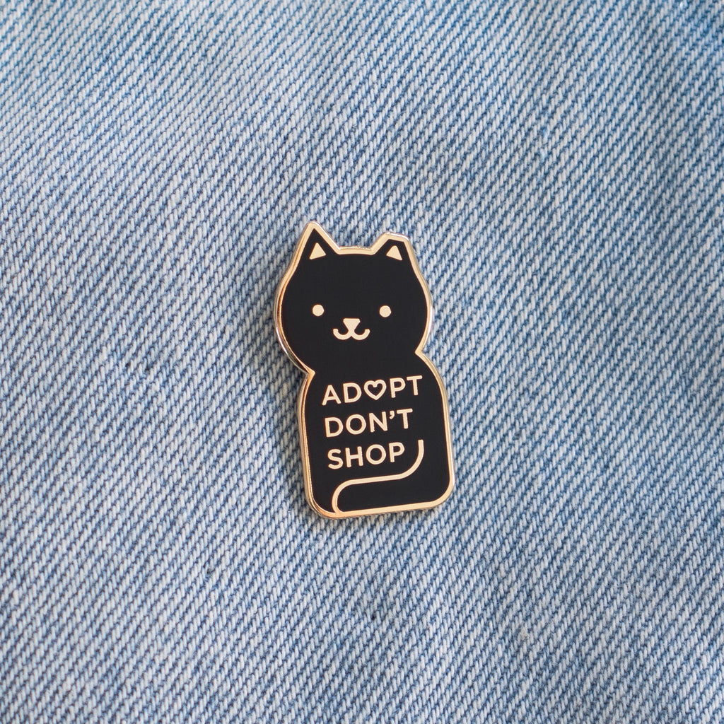 Adopt Don't Shop enamel pin