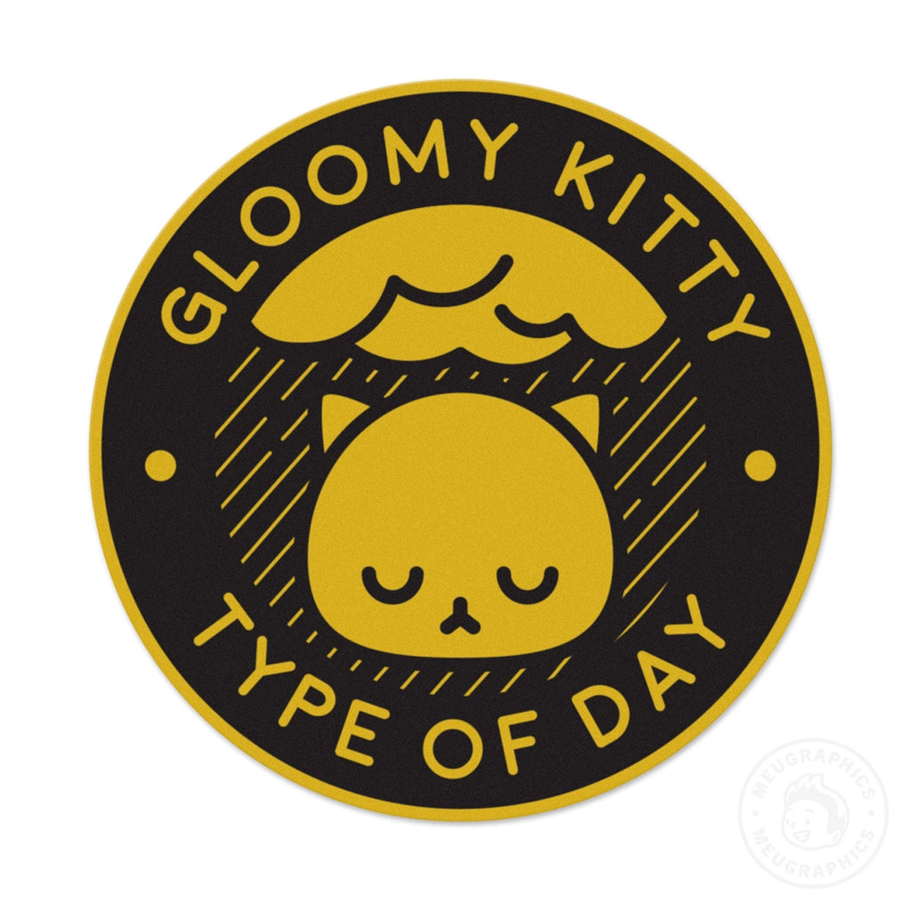 Gloomy Kitty Type of Day sticker