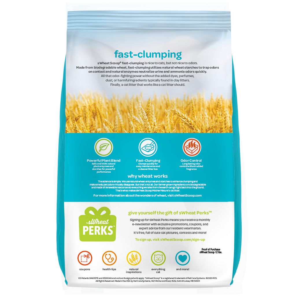 sWheat Scoop fast clumping litter