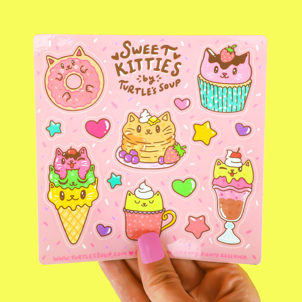 Sweet Kitties sticker sheet