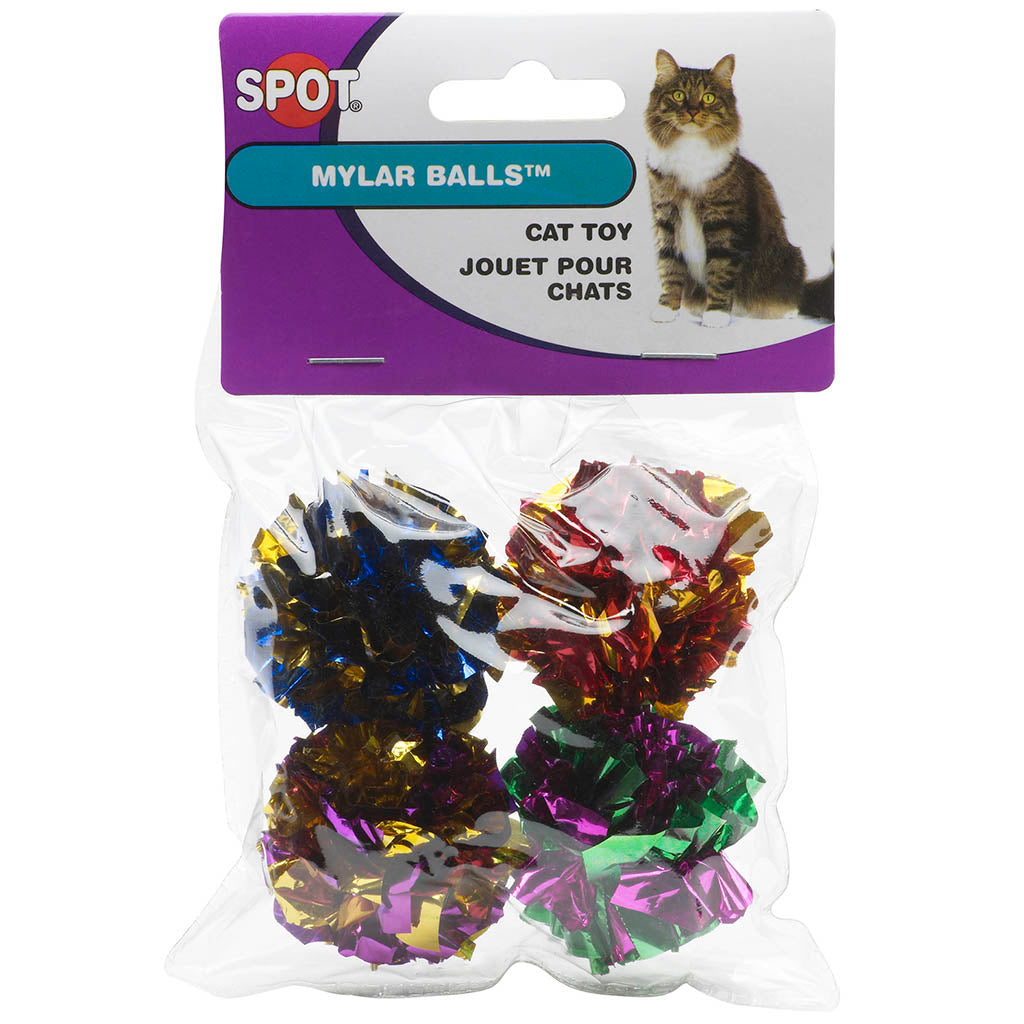 Iguohao Spot Mylar Balls Cat Toys Size pack Of 4 Other