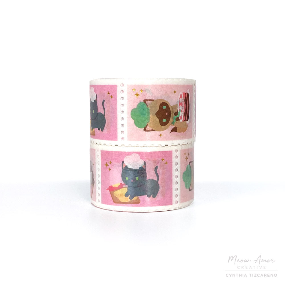 Baker Cats stamp washi tape