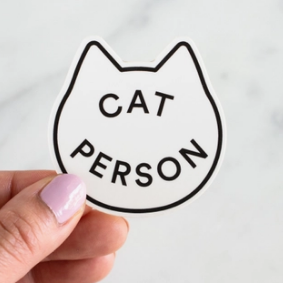 Cat Person sticker
