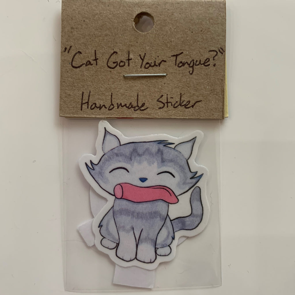 Cat Got Your Tongue sticker