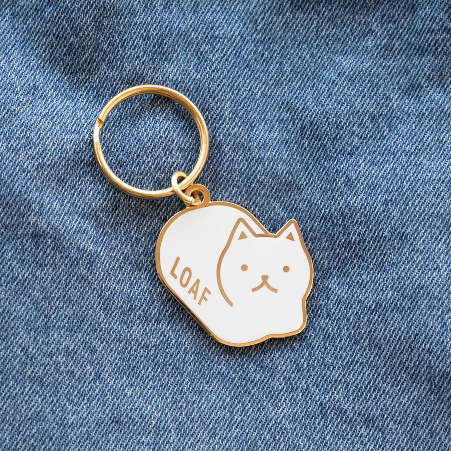 Loaf Cat keychain