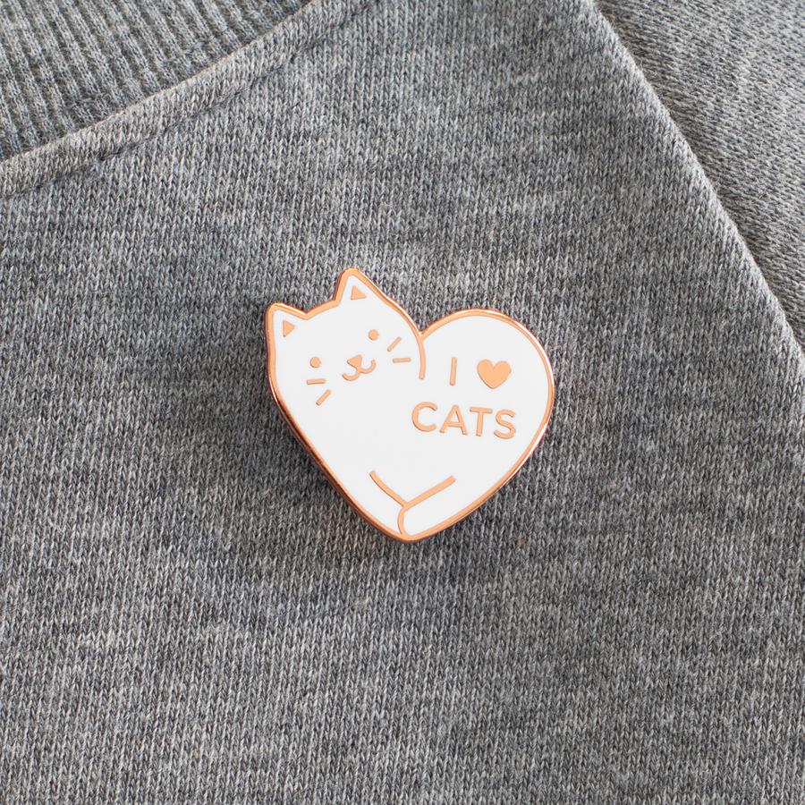 I Love Cats enamel pin