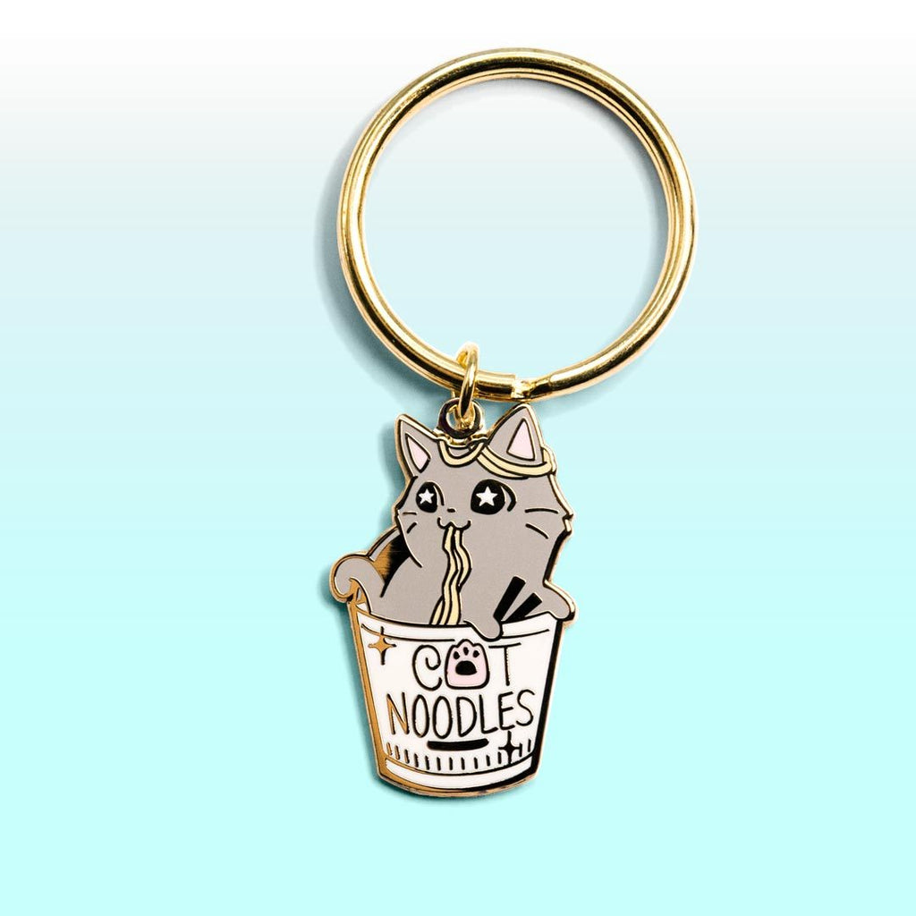 Cat Cup Noodles keychain