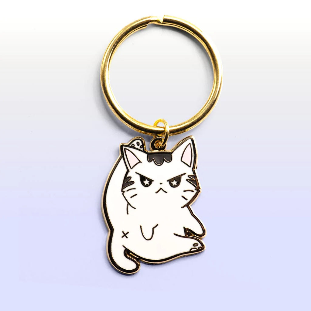 Angry Cat keychain