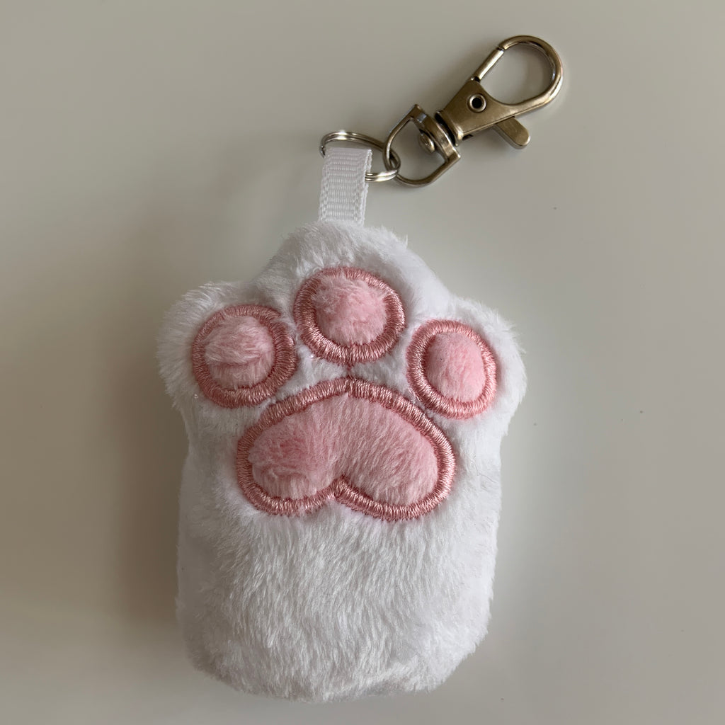 Cat Paw plush keychain