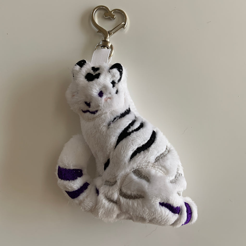 Pride Tiger plush keychain