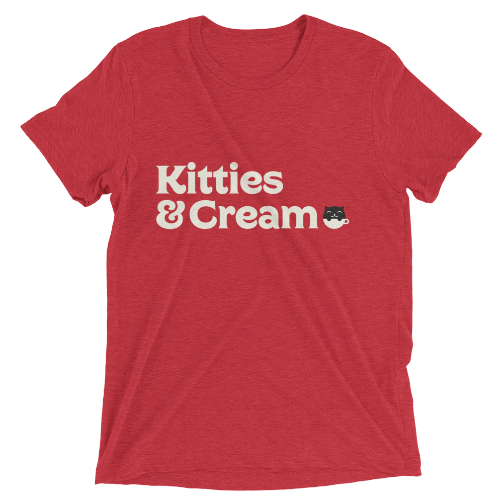Red Kitties & Cream t-shirt