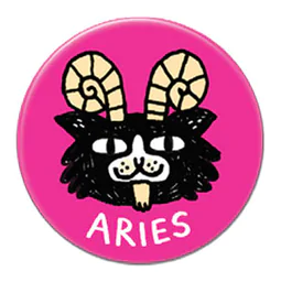 Aries Zodiac Catstrology Astrology Fridge Magnet
