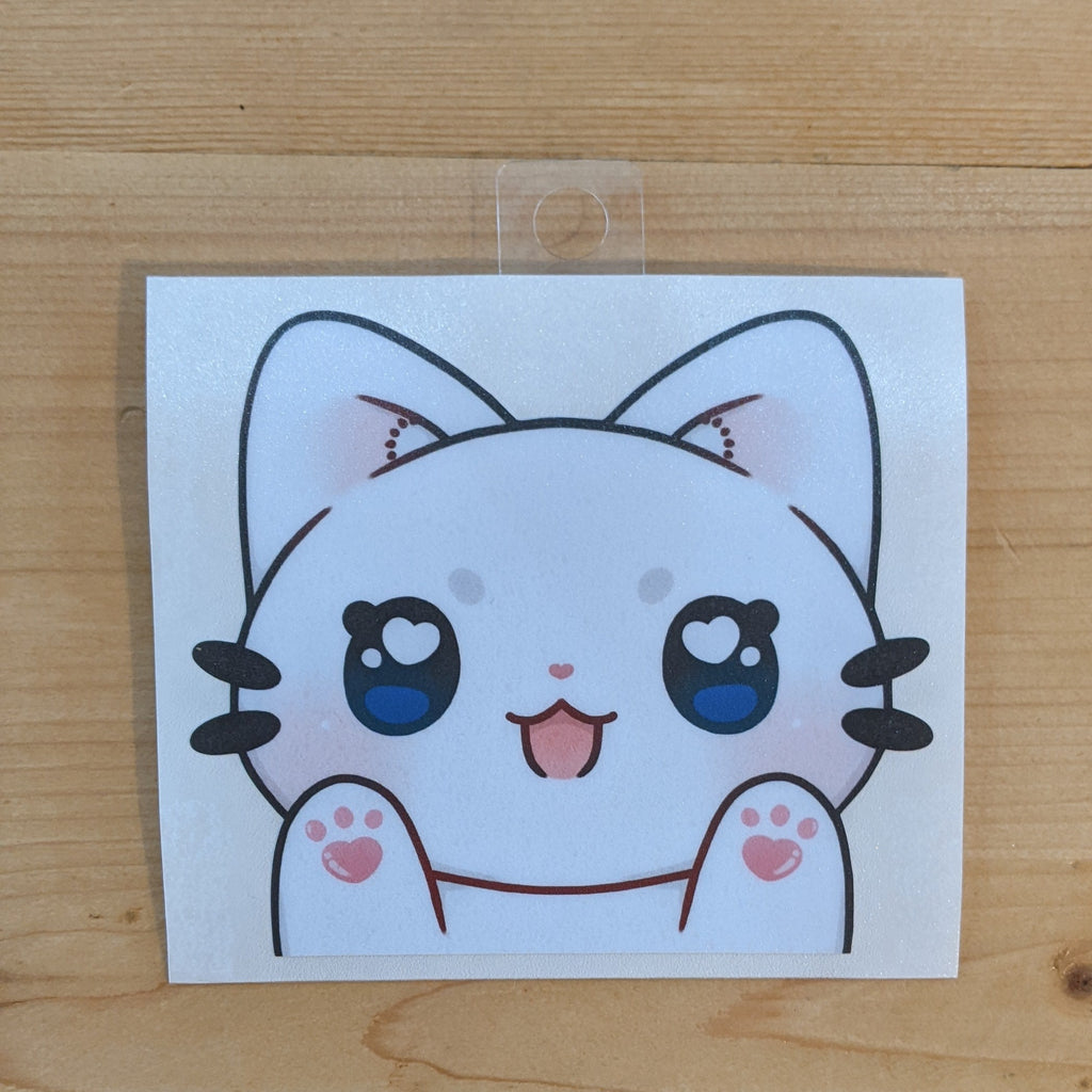 Cat peeking stickers