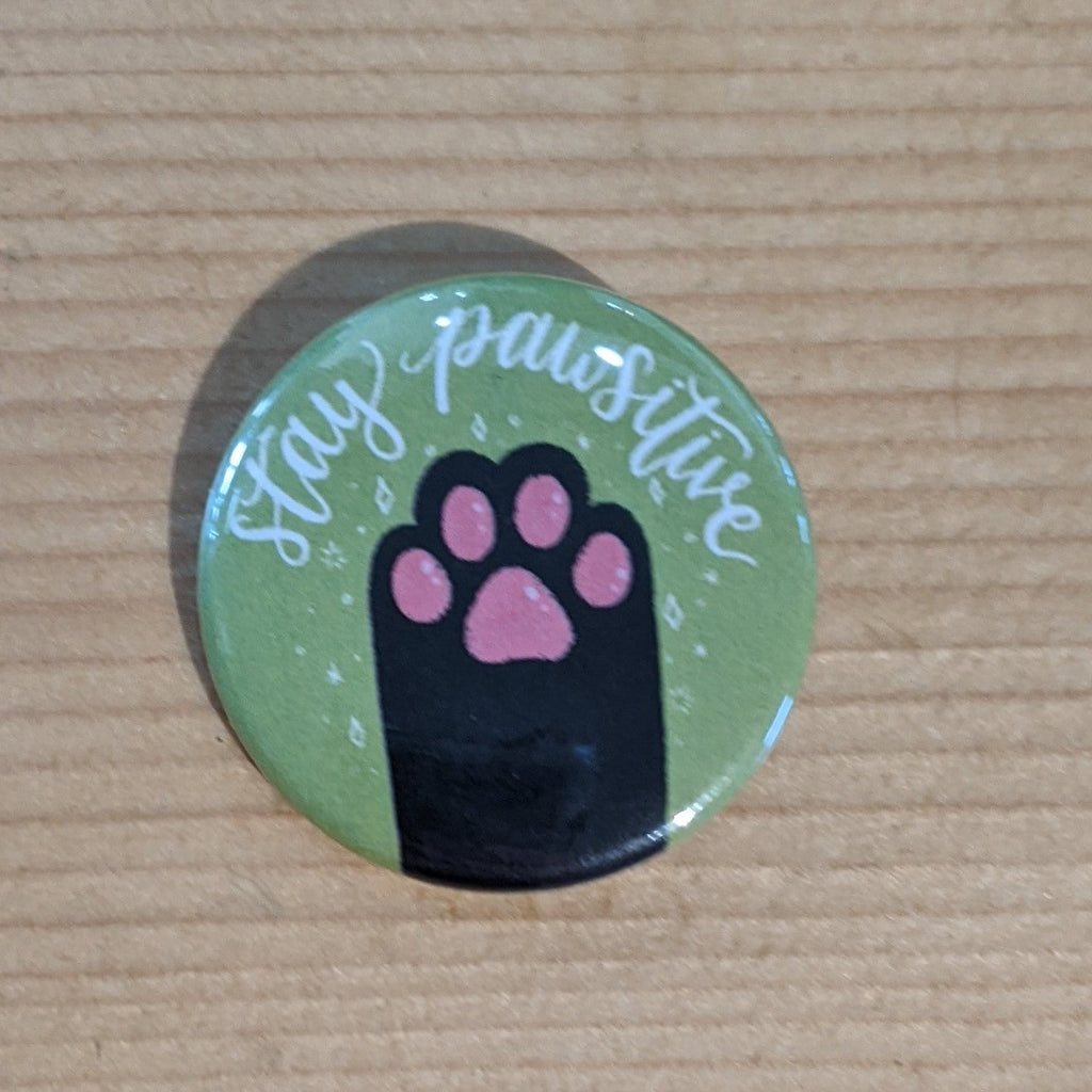 Stay Pawsitive button