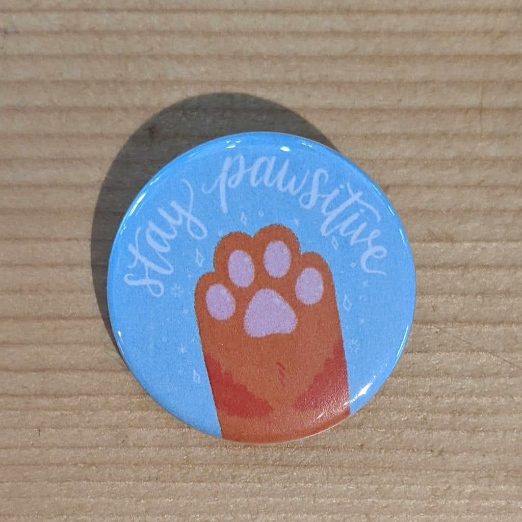 Stay Pawsitive button