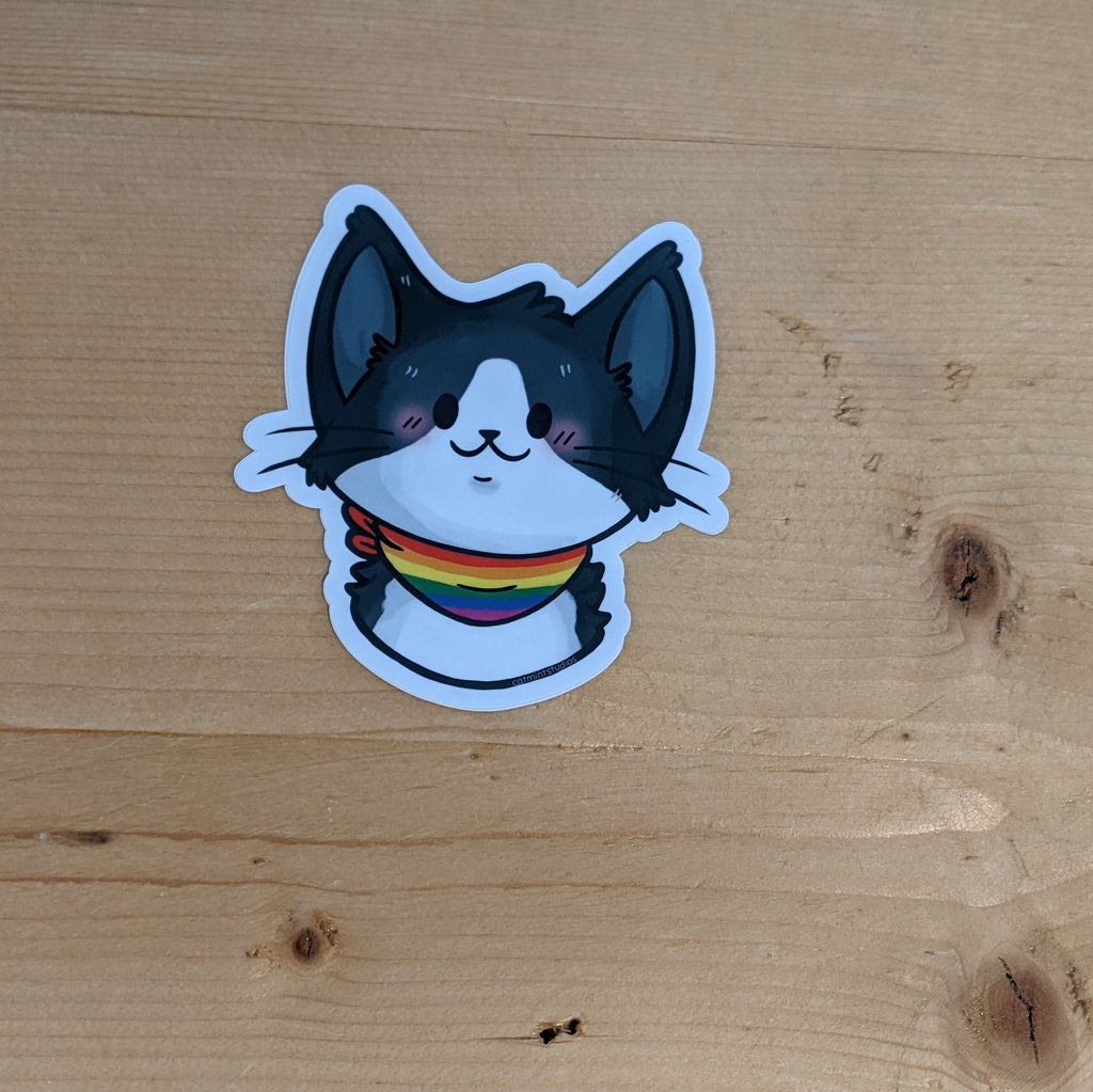 Rainbow Pride Kitty sticker