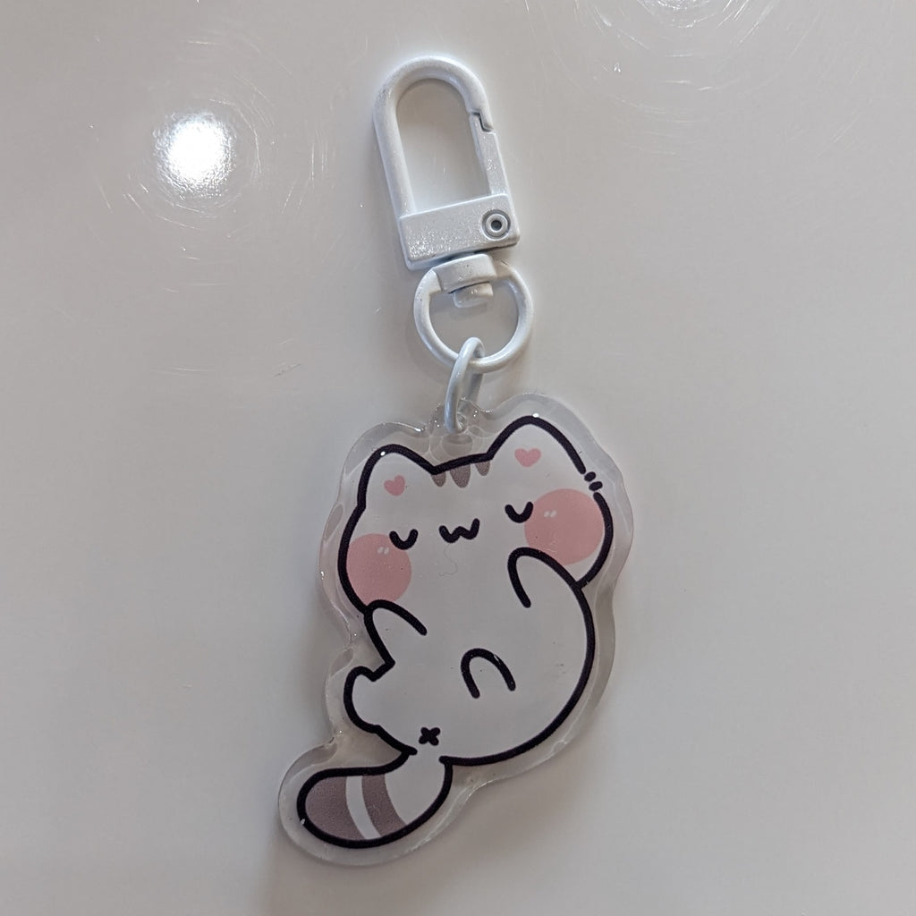 White Cat keychain