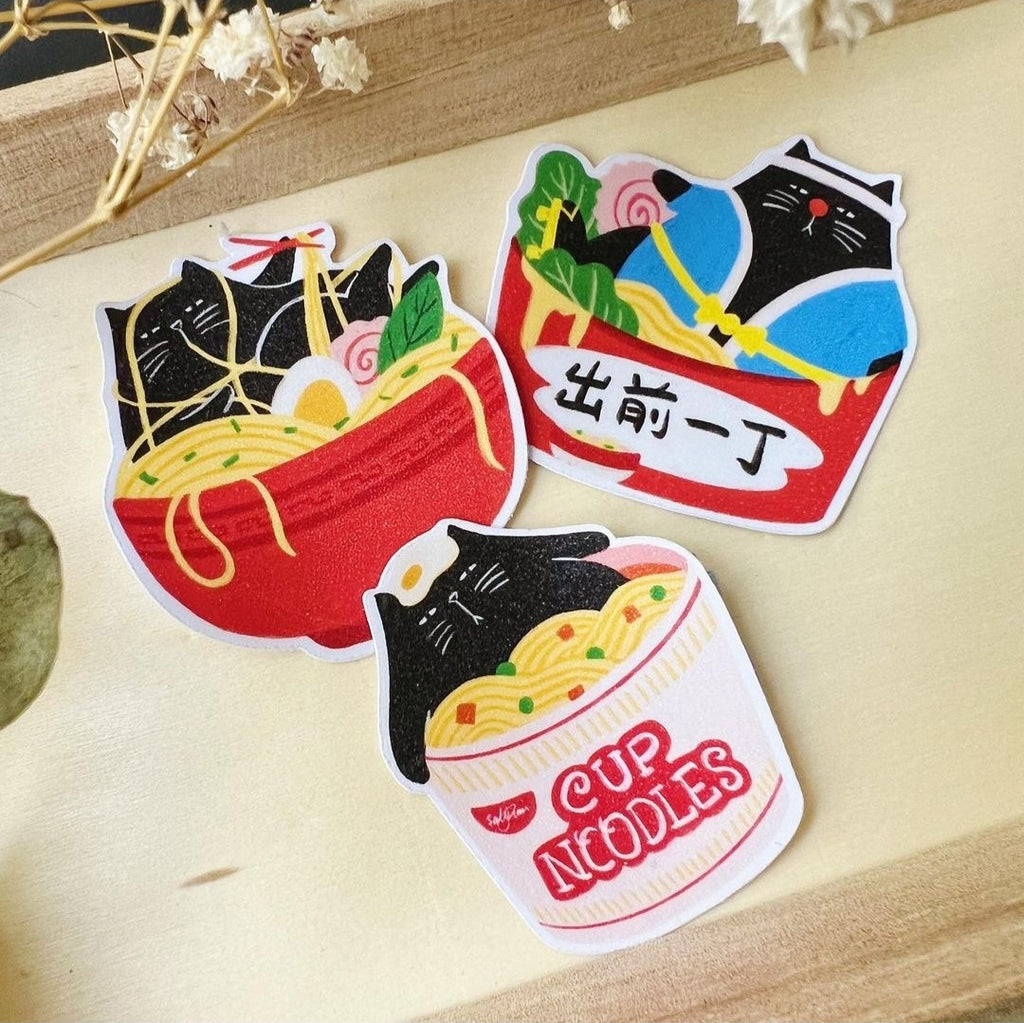 Noodle sticker set