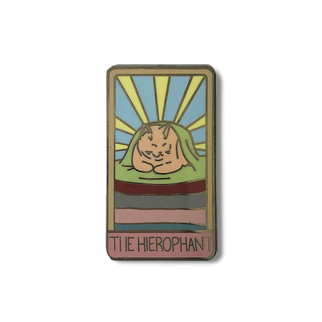 The Hierophant Tarot enamel pin