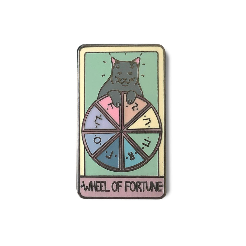 Wheel of Fortune Tarot enamel pin