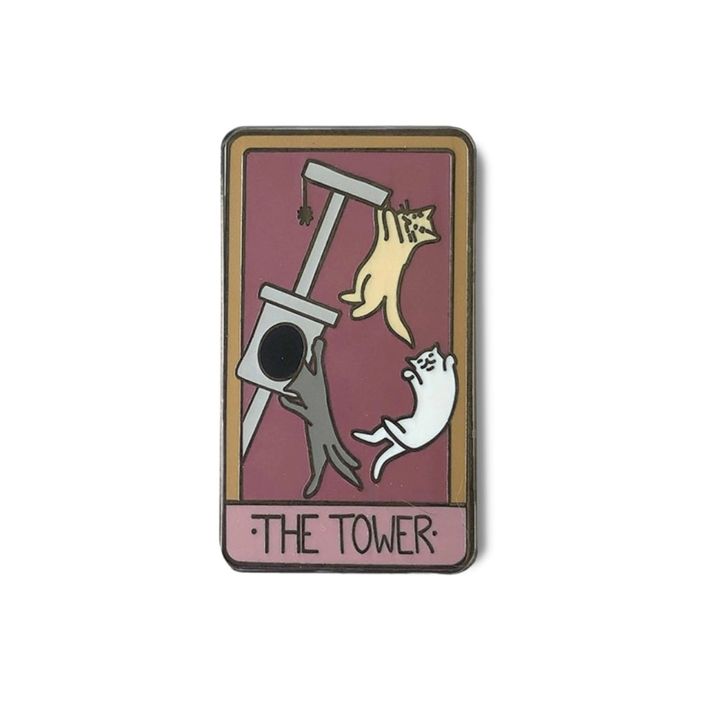 The Tower Tarot enamel pin