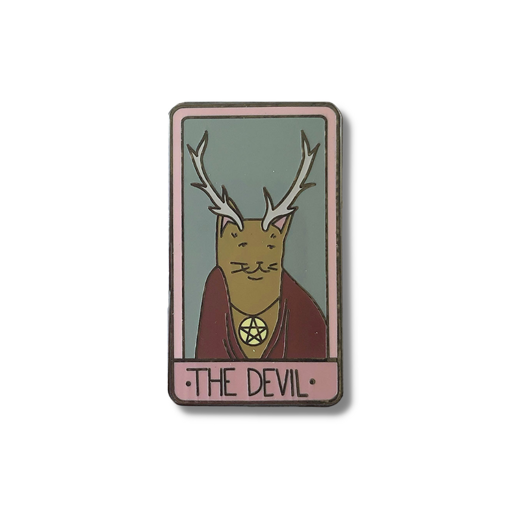 The Devil Tarot enamel pin