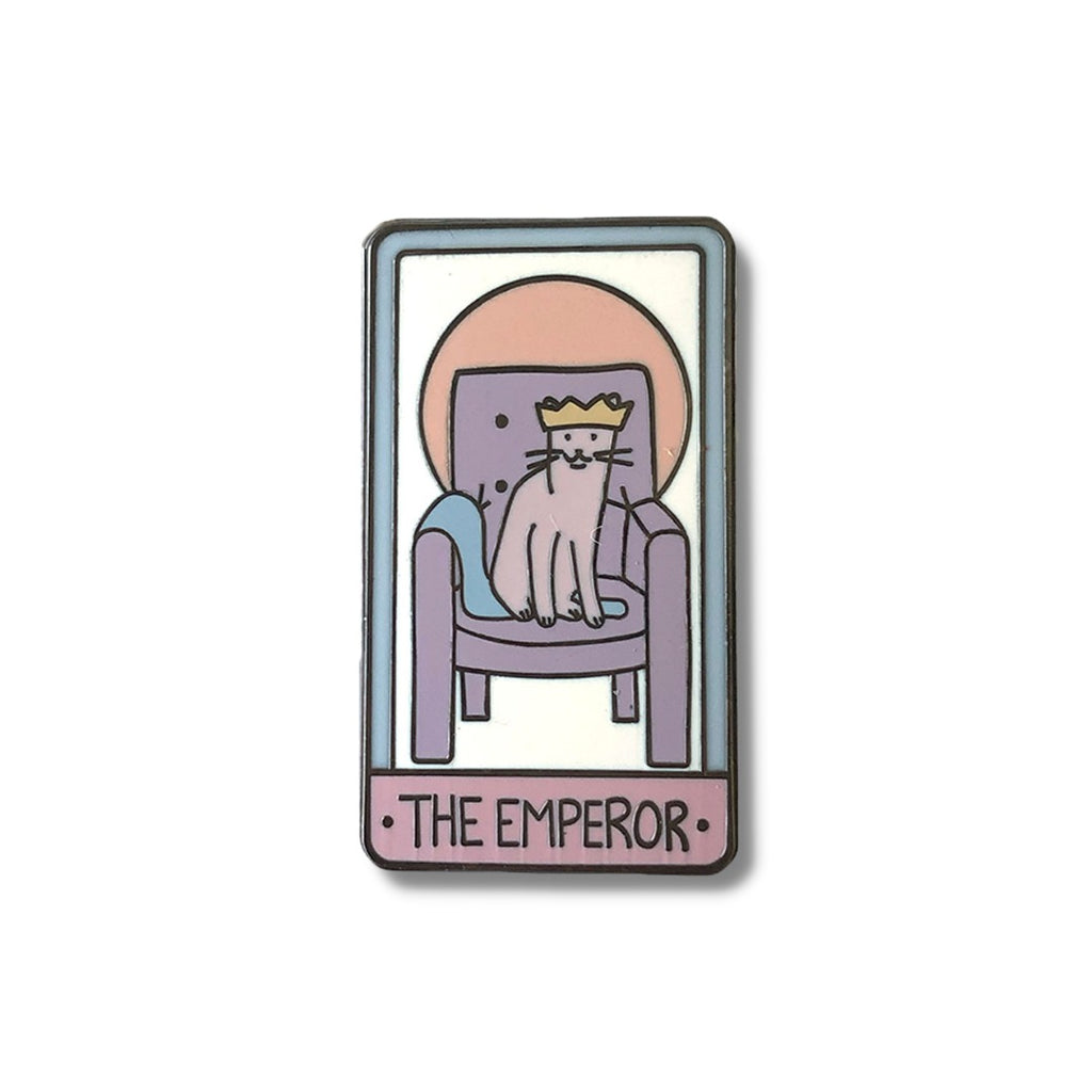 The Emperor Tarot enamel pin