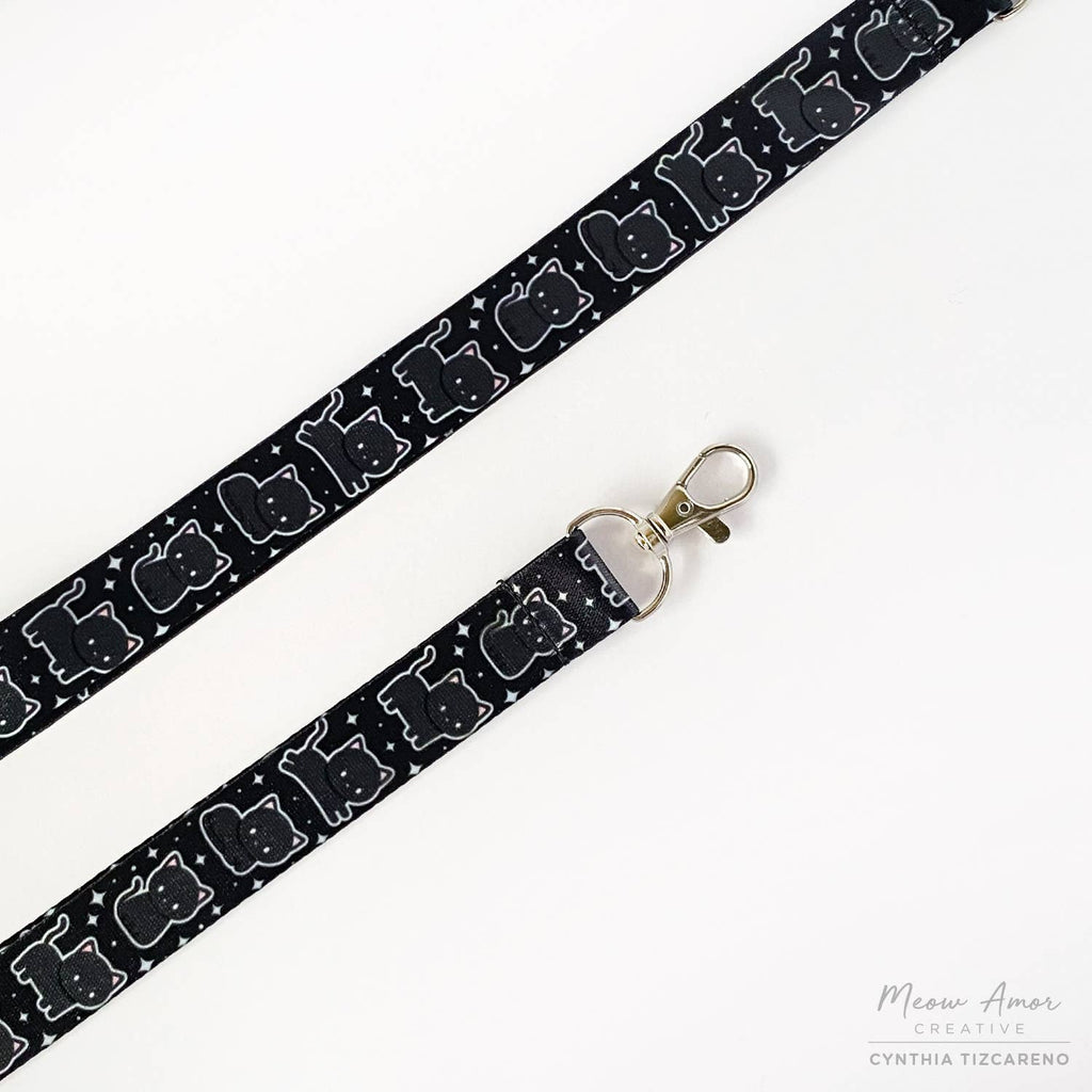 Black Cats Double-sided Lanyard